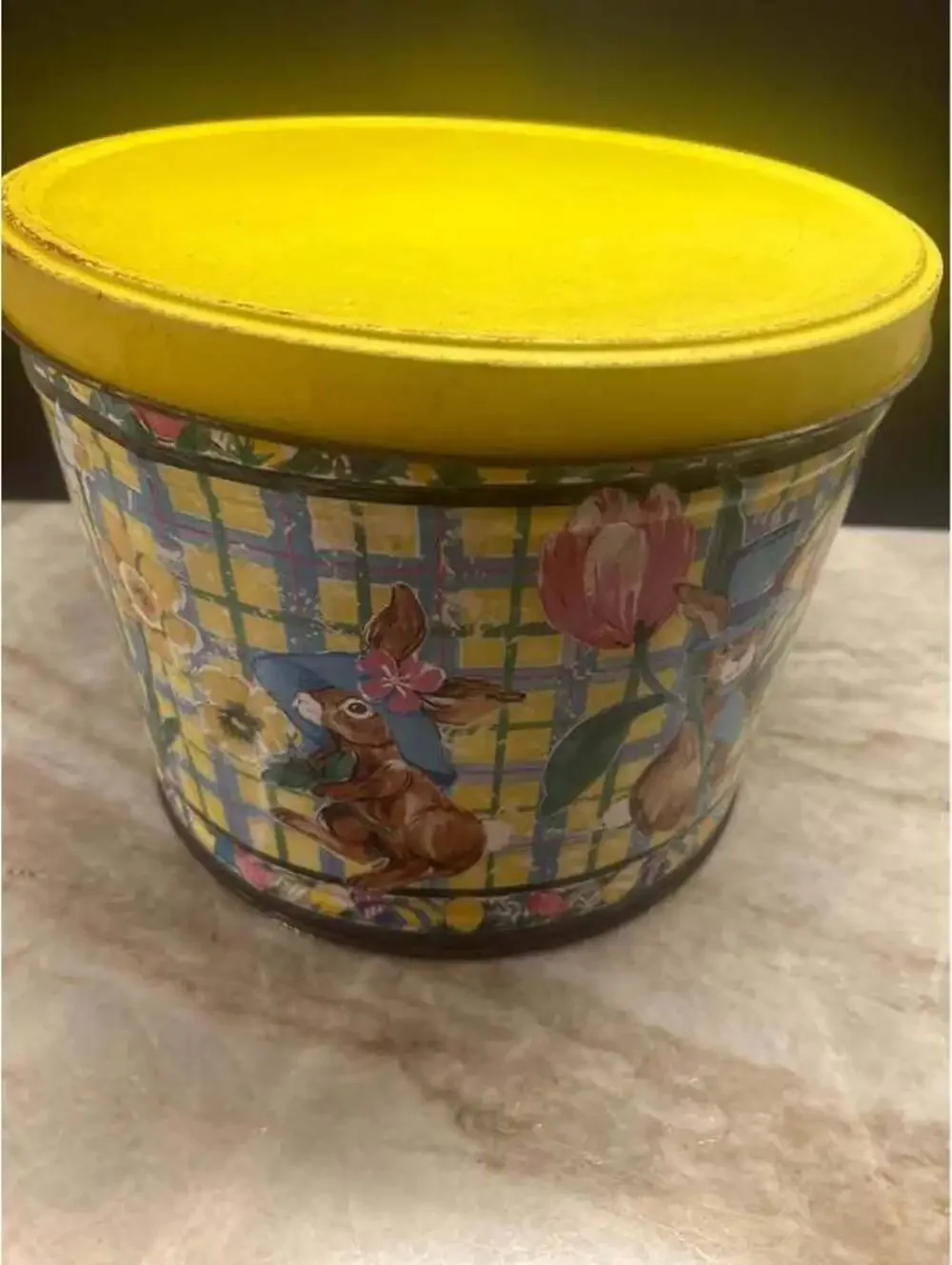 Vintage 1986 Enesco Easter Tin Bucket – Cheryl Johnson 